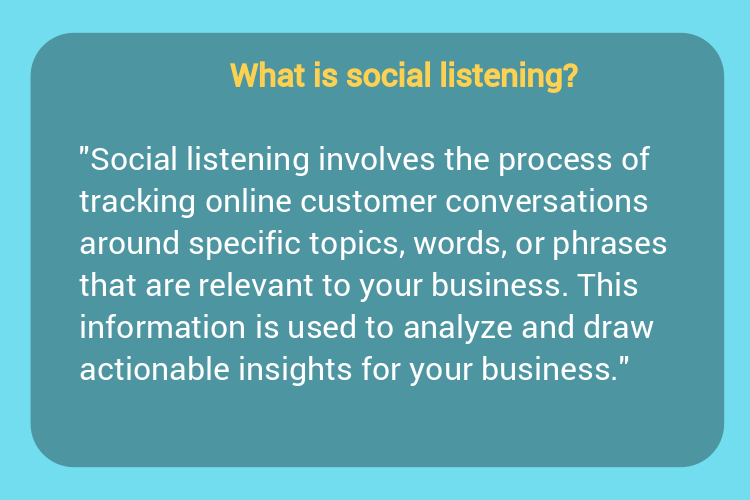 What is social listening?