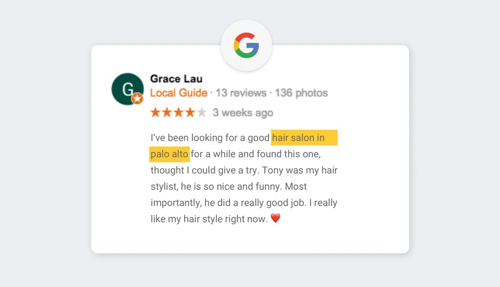 review keywords