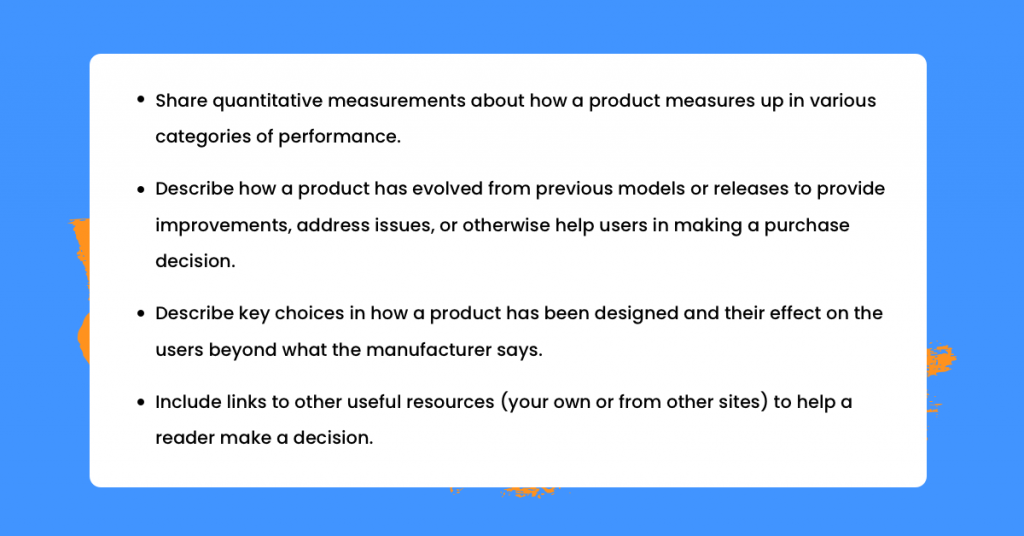 Google product reviews
