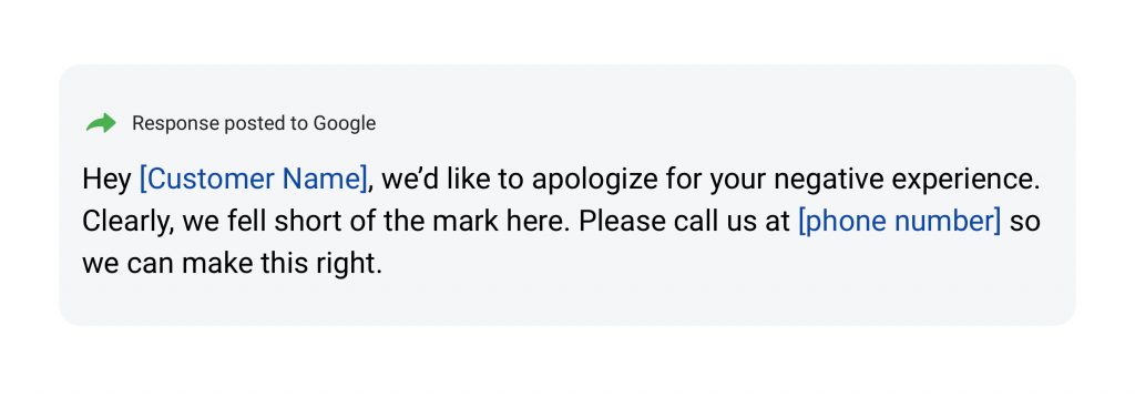 no text negative review response 1