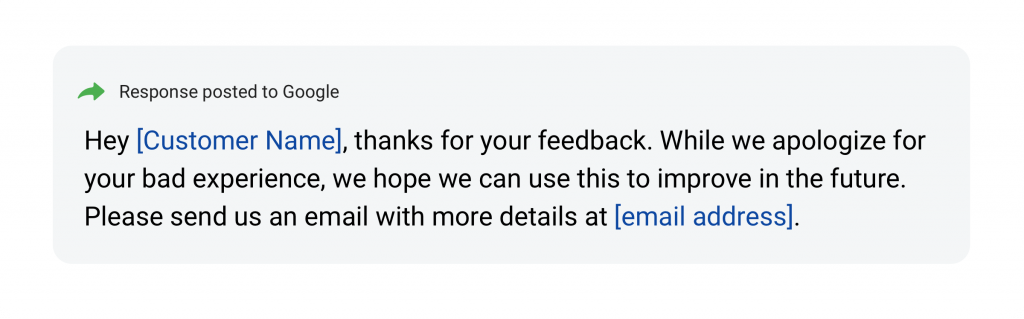 no text negative review response 2