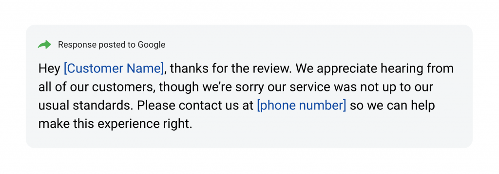 no text negative review response 3