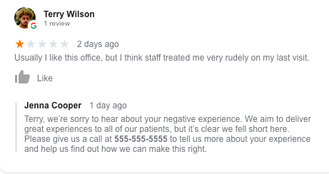how to respond to negative comments