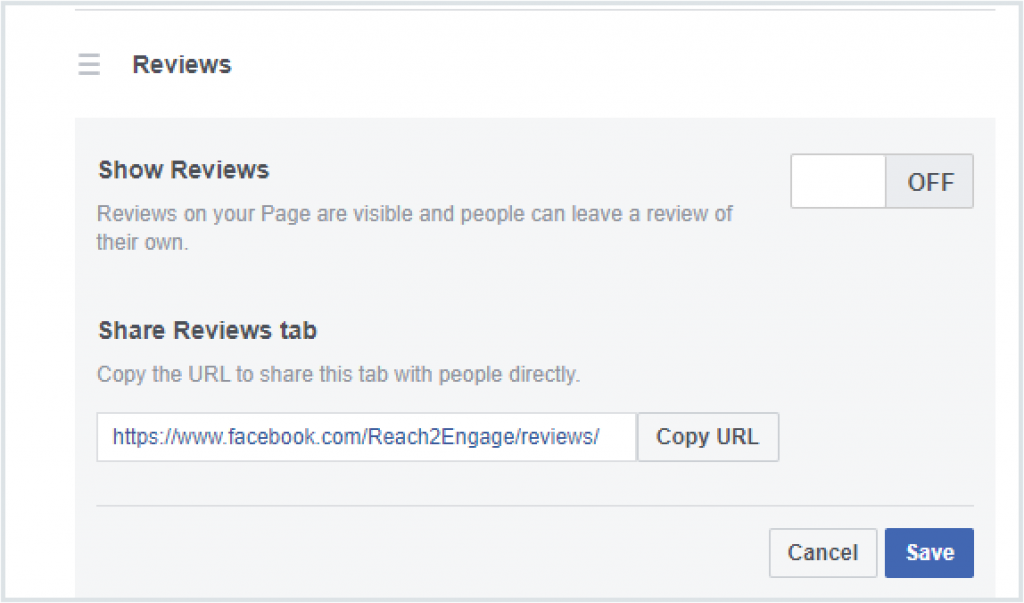 Facebook reviews