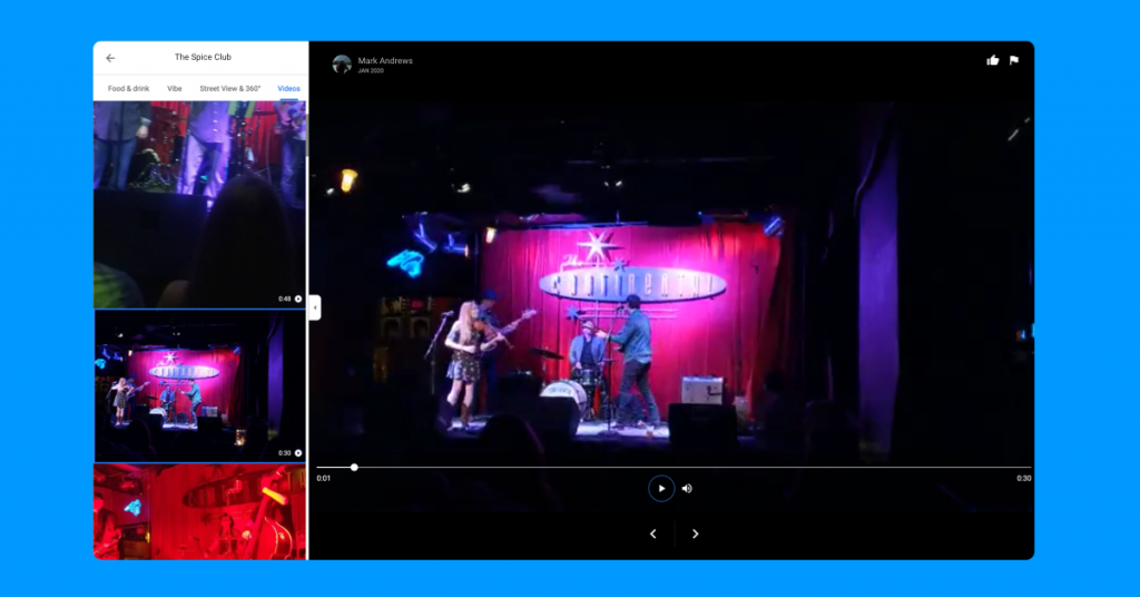 Google images results of local music club